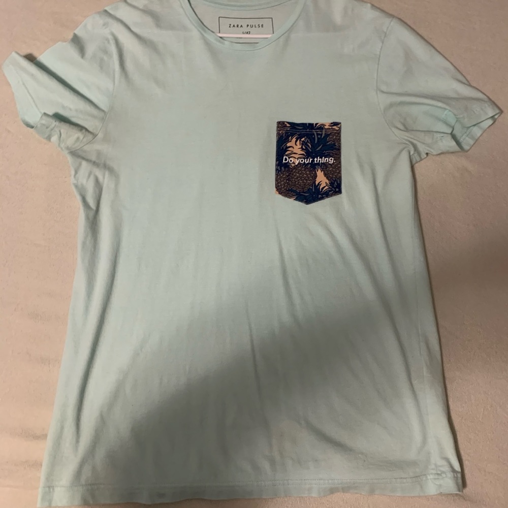 Zara blue tee